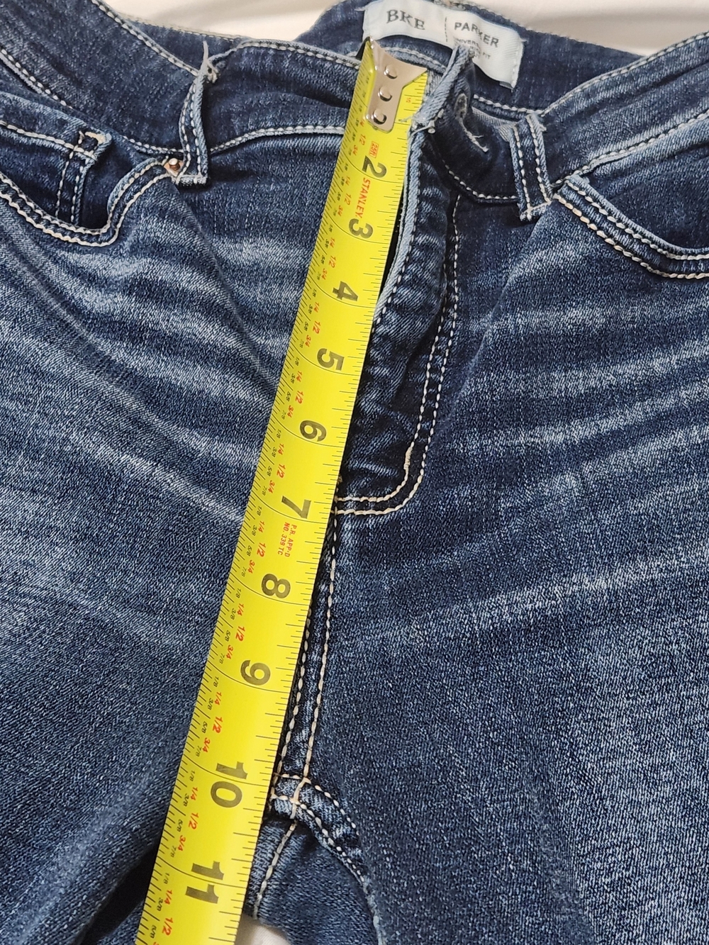 BKE Parker Jeans 27x35.5 (Fits 27x34) Bootcut Dark Wash High Rise Stretch - Picture 13 of 16